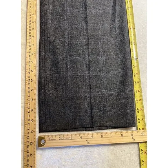 Ted Baker 50XL 42x31 Charcoal Gray Purple Plaid Flannel Men's Designer Suit - Picture 15 of 16